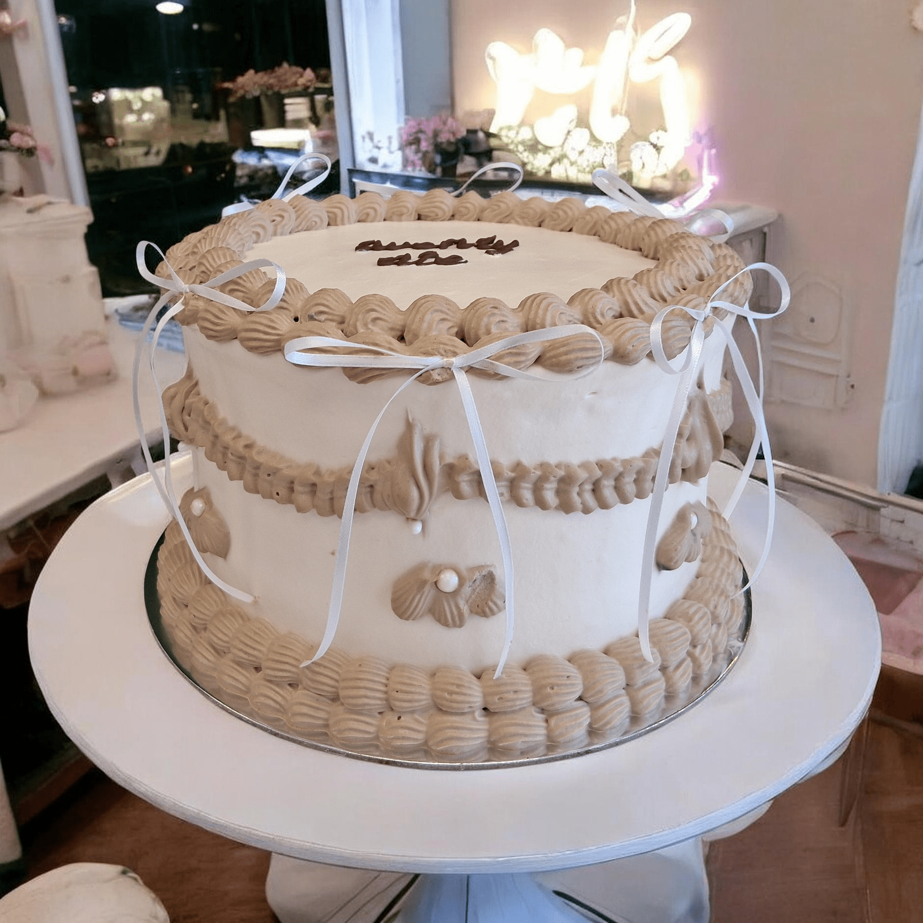 Assorted cupcakes display