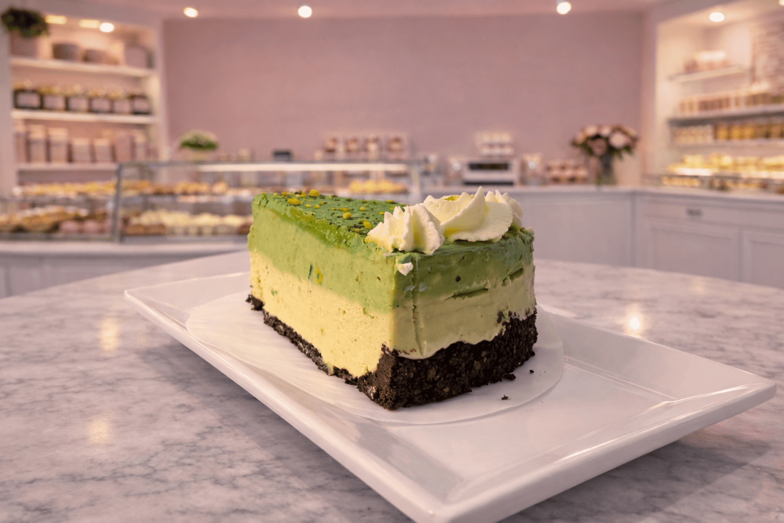 Pistachio Cheesecakes