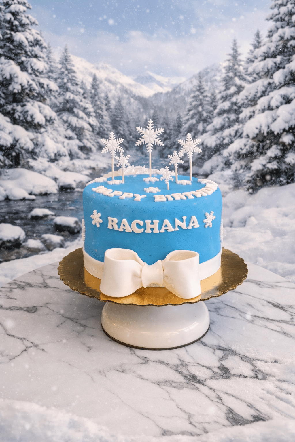 Birthday cake with candles